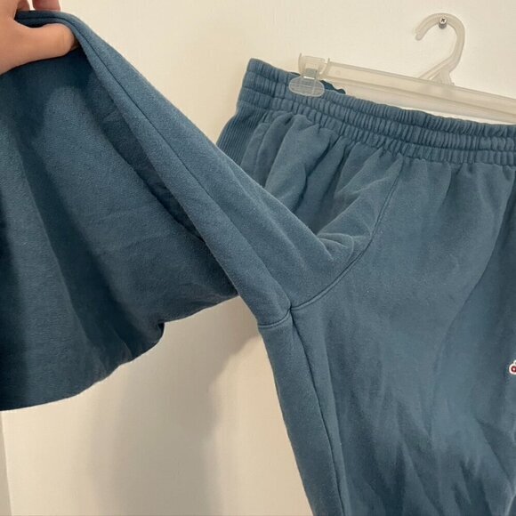 ADIDAS Blue w/ Red Logo Pull On Drawstring Active Joggers / Sweatpants Sweats XL - Picture 5 of 10